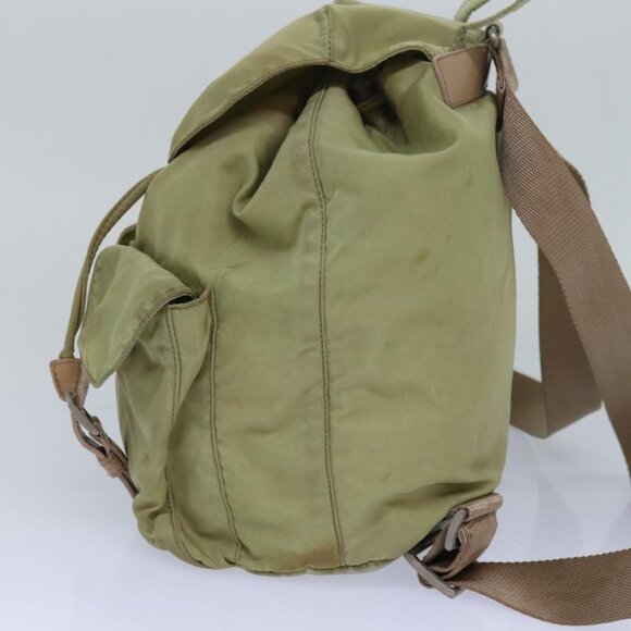 PRADA Backpack Nylon Khaki Auth - Picture 4 of 15